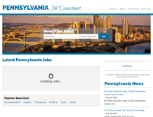 Tablet Screenshot of pennsylvaniajobdepartment.com